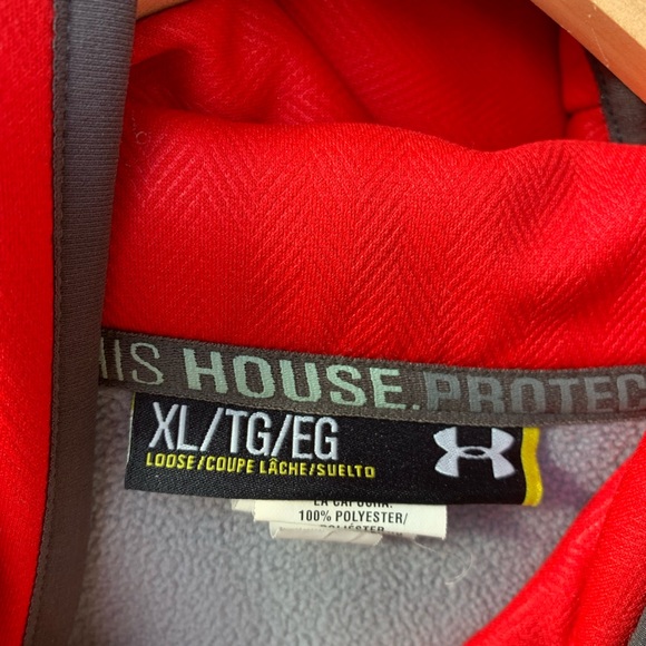 Dynasty Baseball Under Armor hoodie grey and red size XL/TG/EG - Picture 3 of 14